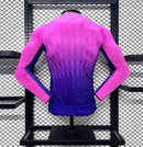 Camisola Manga Comprida Alemanha 2024 Alternativa Rosa Versão Jogador