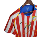 Camisola Atlético de Madrid Retrô 2004/2005 - Vermelha e Branca