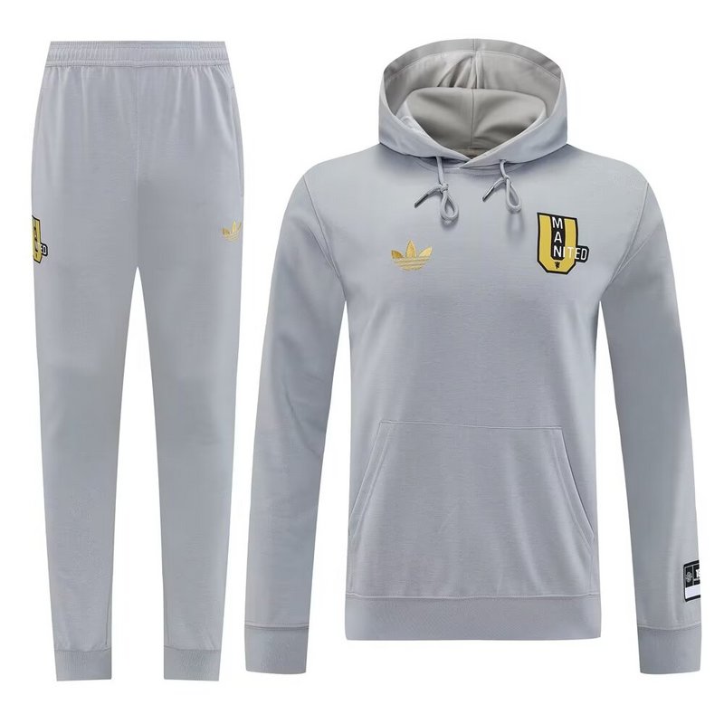 Conjunto de Treino Manchester United 2025-26 - Casaco com Capuz