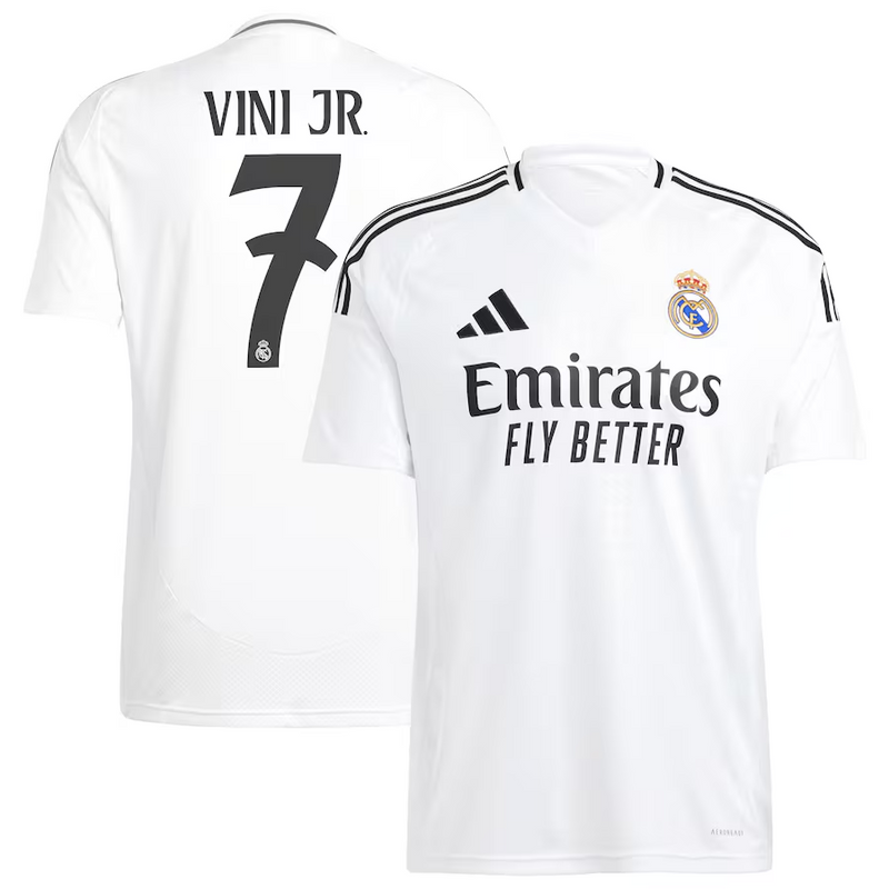 Camisola principal Real Madrid 24/25 - Vini Jr. 7  (Entrega Imediata)