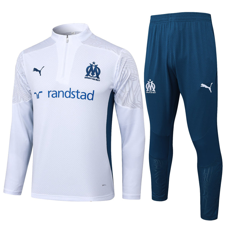 Fato de Treino Olympique Marselha 2024-25 - Camisola com Fecho