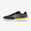 Chuteira Futsal Nike Lunar Gato IC - Preta, Azul e Dourada