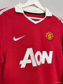 Camisola Retrô Manga Comprida Manchester United 2010-11 Home ROONEY