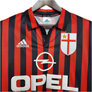 Camisola AC Milan Retrô 1999/2000 - Vermelha e Preta