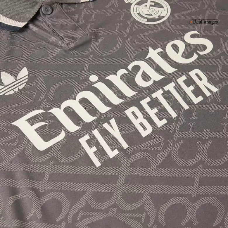 Camisola Real Madrid 2024-25 Alternativa Preta Versão Adepto (Entrega Imediata)