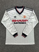 Camisola Retrô Manga Comprida Manchester United 1982-83 Away