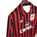 Camisola Manga Longa AC Milan 1999/2000 - Preto e Vermelho