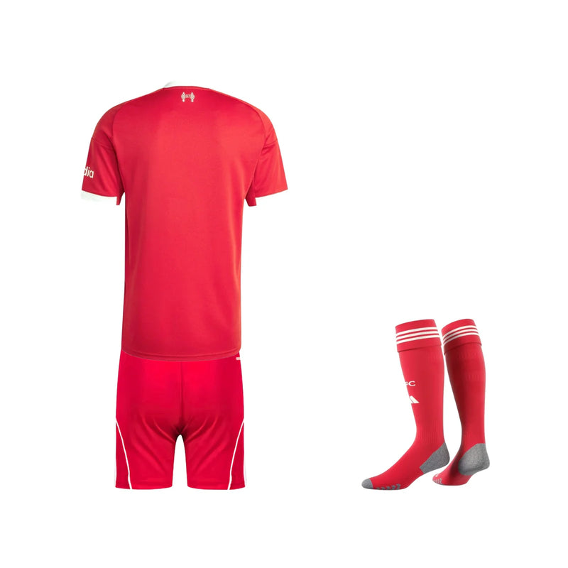 Kit de Criança - Liverpool Principal 2025/26 Com Meias