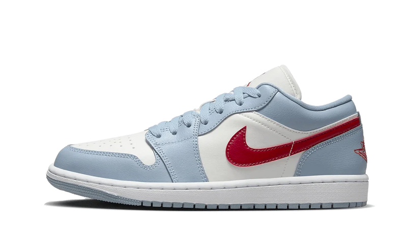 Air Jordan 1 Low Blue Whisper Dune Red