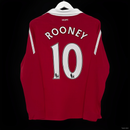 Camisola Retrô Manga Comprida Manchester United 2010-11 Home ROONEY