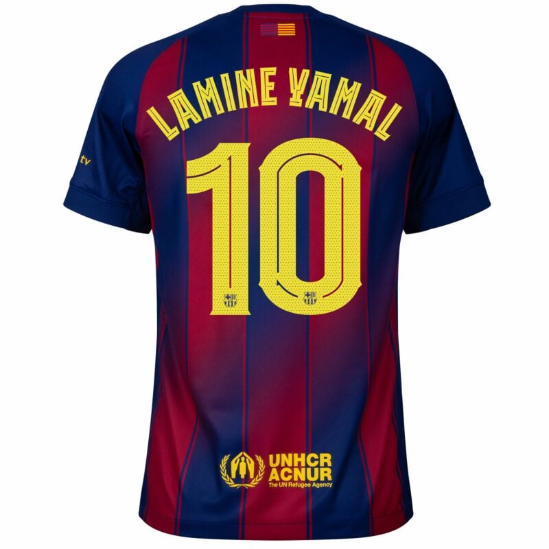 Camisola FC Barcelona 2025-26 Principal UCL Versão Adepto LAMINE YAMAL
