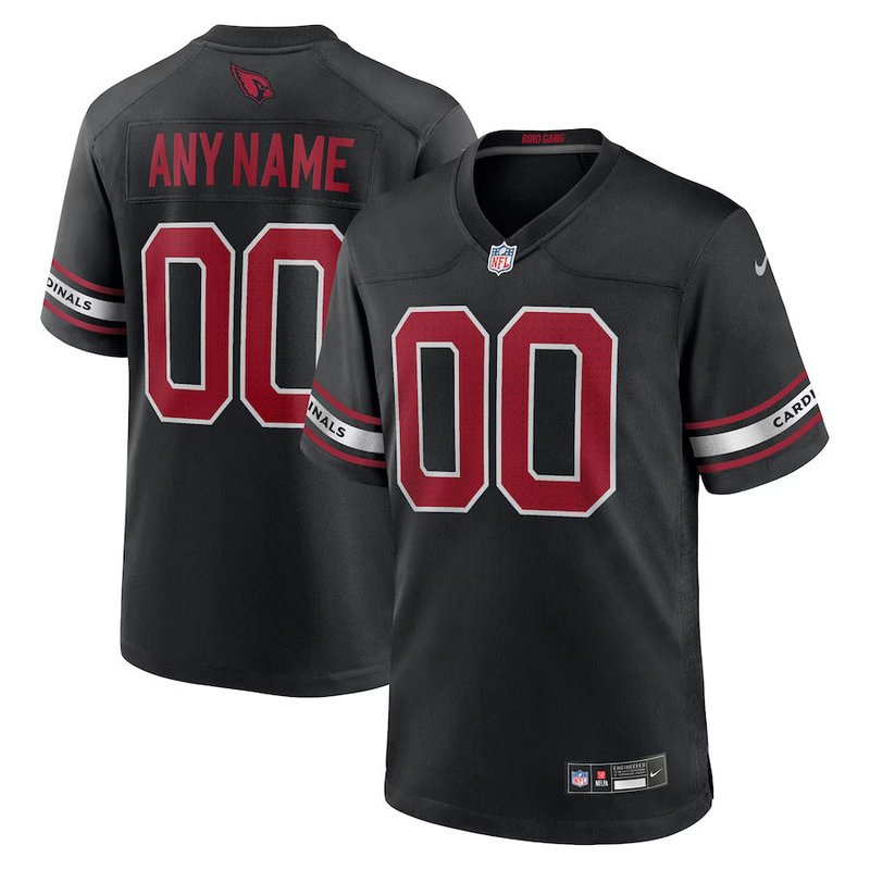 Camisola NFL Alternativa Personalizada - Arizona Cardinals - Preto
