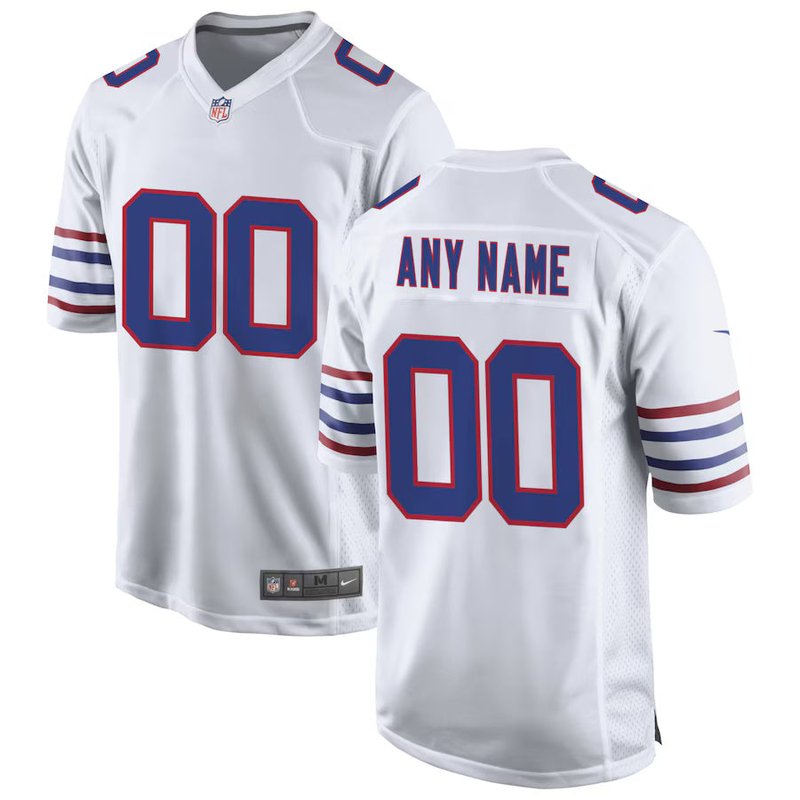 Camisola NFL Alternativa Personalizada - Buffalo Bills - Branco