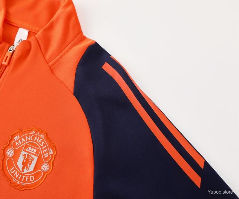 Conjunto de Treino Manchester United 2024-25 - Casaco sem Capuz