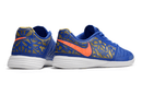 Chuteira Futsal Nike Lunar Gato IC - Azul, laranja e Dourada
