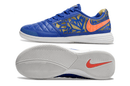Chuteira Futsal Nike Lunar Gato IC - Azul, laranja e Dourada