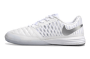 Chuteira Futsal Nike Lunar Gato IC - Branca e Prata