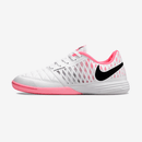 Chuteira Futsal Nike Lunar Gato IC - Branco e Rosa