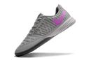 Chuteira Futsal Nike Lunar Gato IC - Cinza e Roxa