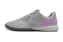Chuteira Futsal Nike Lunar Gato IC - Cinza e Roxa