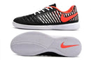 Chuteira Futsal Nike Lunar Gato IC Preta, Laranja e Branca