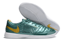 Chuteira Futsal Nike Lunar Gato IC - Turquesa e Dourada