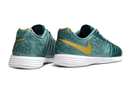 Chuteira Futsal Nike Lunar Gato IC - Turquesa e Dourada