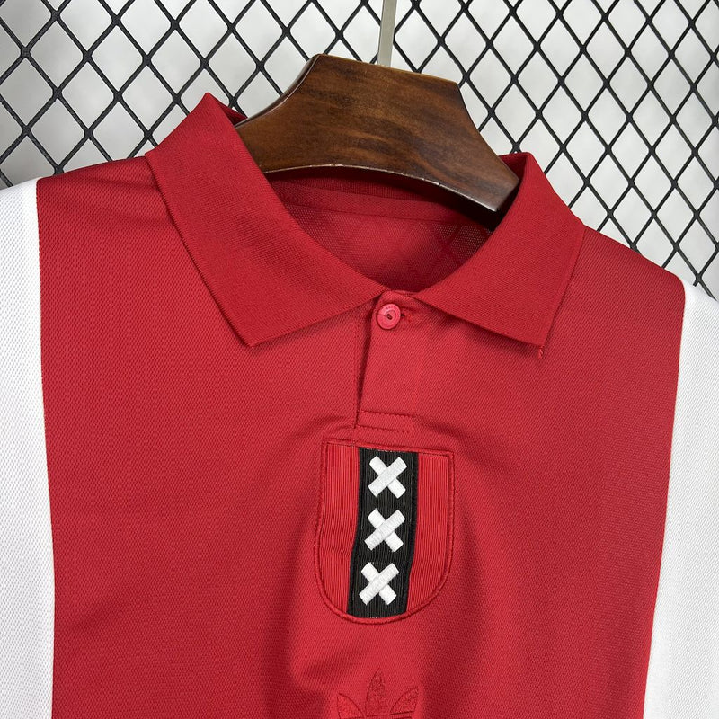 Camisola Manga Comprida Ajax 2025-26 Edição 125º Aniversário Versão Adepto