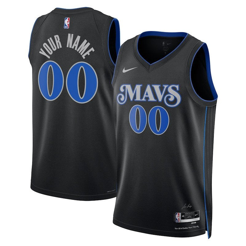 Camisola NBA Dallas Mavericks - 23/24 - Preto - Edição Cidade