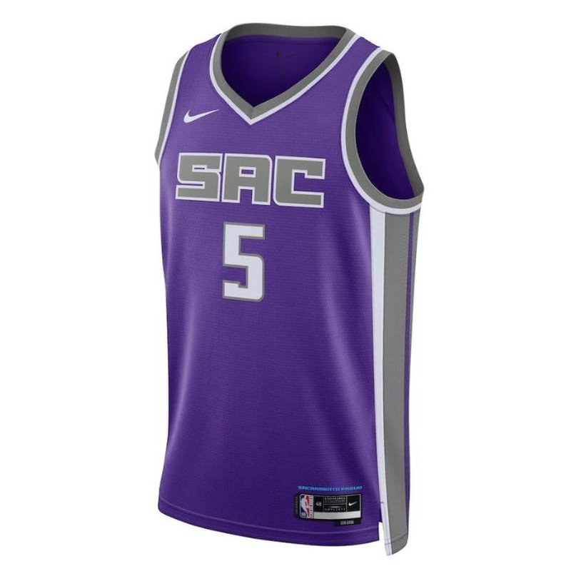 Camisola NBA De'Aaron Fox - Sacramento Kings - Edição Ícone 2023 - Roxo
