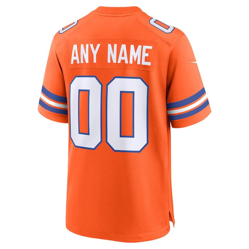 Camisola NFL Mile High Collection 1977 Retrô Personalizada - Denver Broncos - Laranja