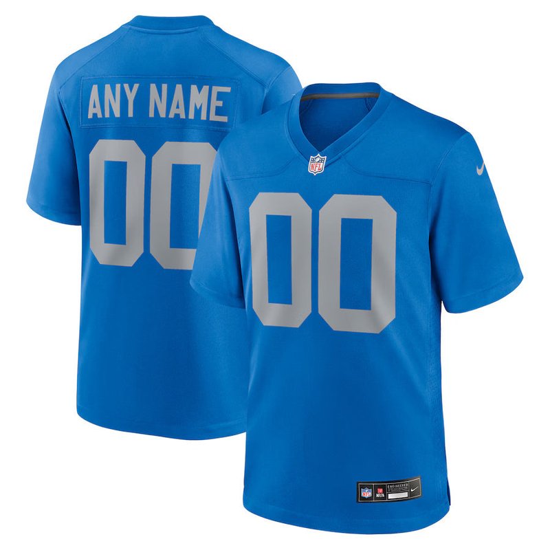Camisola NFL Alternativa Personalizada - Detroit Lions - Azul