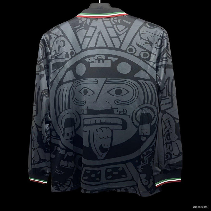 Camisola Retrô Manga Comprida México 1998 Away