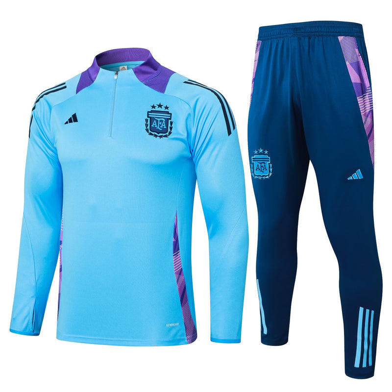 Fato de Treino Argentina 2024 - Camisola com Fecho