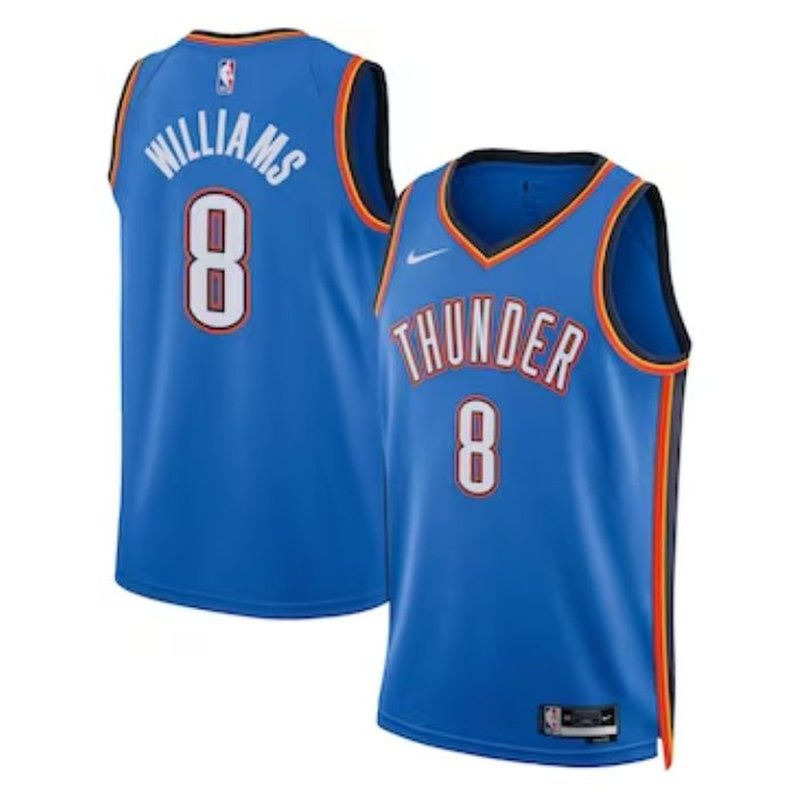 Camisola NBA Jalen Williams - Oklahoma City Thunder - Edição Ícone 2023 - Azul