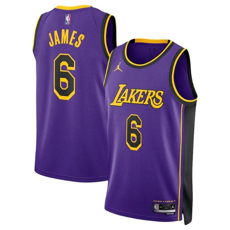 Camisola NBA LeBron James - Los Angeles Lakers - Edição Statement 2023 - Roxo