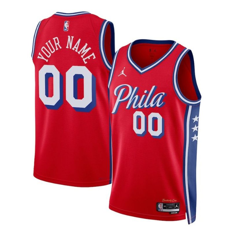 Camisola NBA Philadelphia 76ers - Edição Statement 2023 - Vermelho