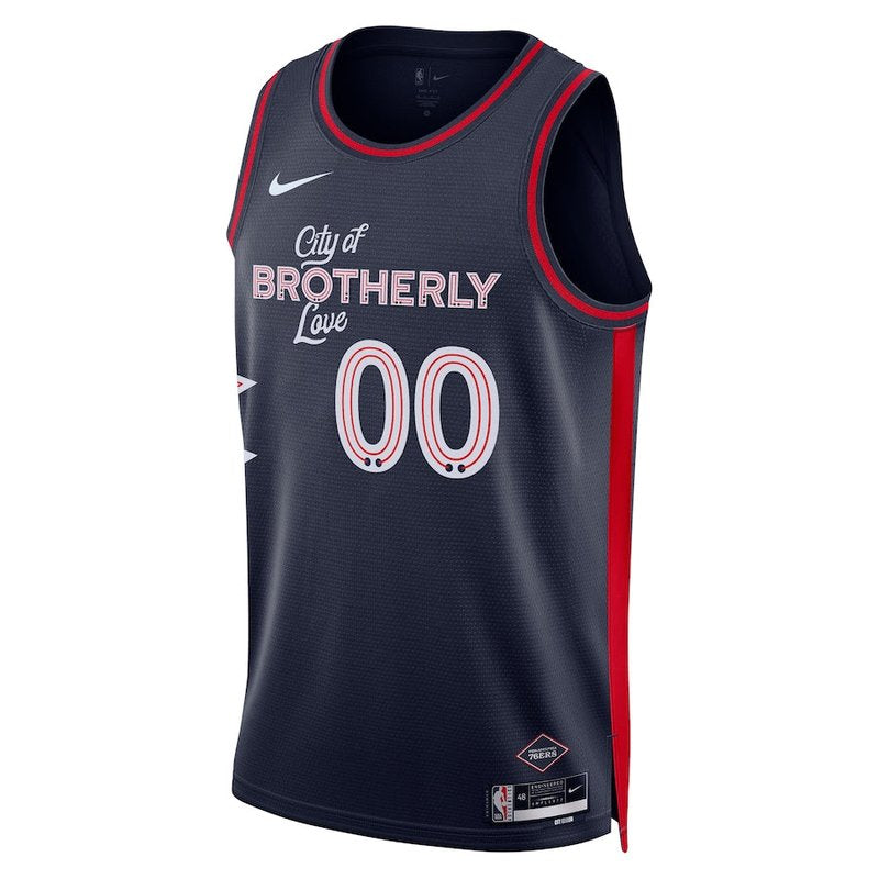 Camisola NBA Philadelphia 76ers - 23/24 - Azul Marinho - Edição Cidade