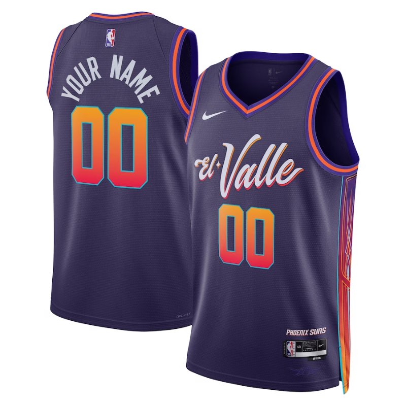 Camisola NBA Phoenix Suns - 23/24 - Roxo - Edição Cidade