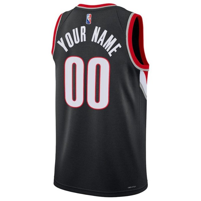 Camisola NBA Portland Trail Blazers - 2023 - Diamante - Edição Ícone - Preto