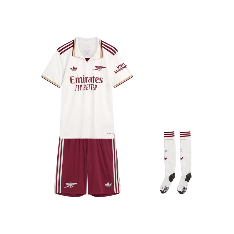 Kit de Criança - Arsenal Terceiro equipamento 2025/26 Com Meias