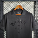 Camisola  Seleção Brasileira - Brasil Retrô 2013/2014 Black - Preto
