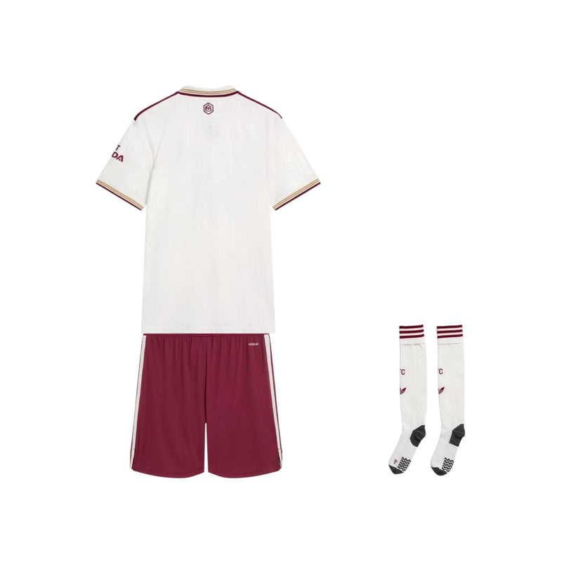 Kit de Criança - Arsenal Terceiro equipamento 2025/26 Com Meias