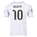Camisola Real Madrid 2025/26 - Mbappé 10 com Patchs/ badge Champions League(Entrega Imediata)