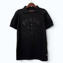 Camisola  Seleção Brasileira - Brasil Retrô 2013/2014 Black - Preto