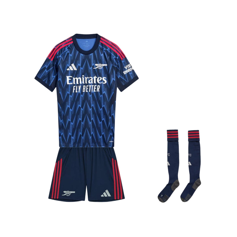 Kit de Criança - Arsenal Alternativa 2025/26 Com Meias