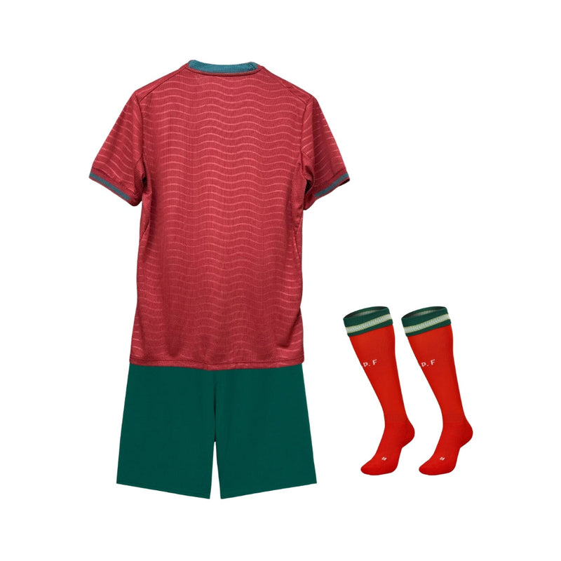 Kit de Criança - Principal Portugal 25/27 - Mundial 2026 Com Meias
