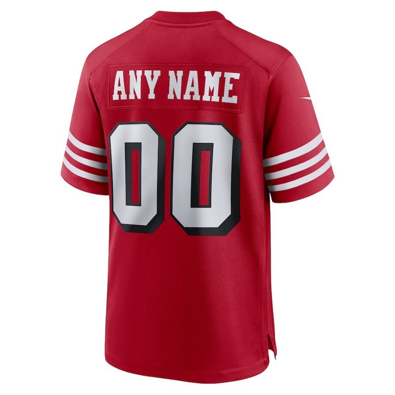 Camisola NFL Scarlet Alternativa Personalizada - San Francisco 49ers