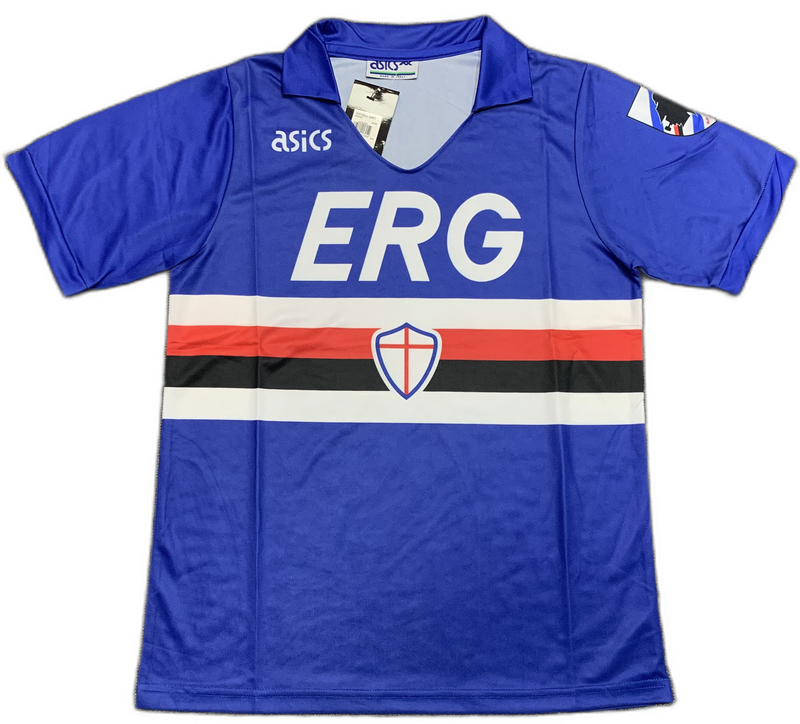 Camisola Sampdoria 90/91 I Home - Versão Retrô