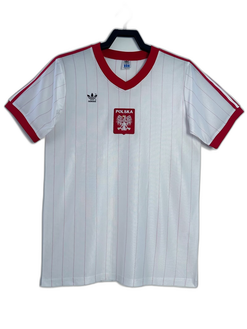 Camisola Polônia 1982 I Home - Versão Retrô